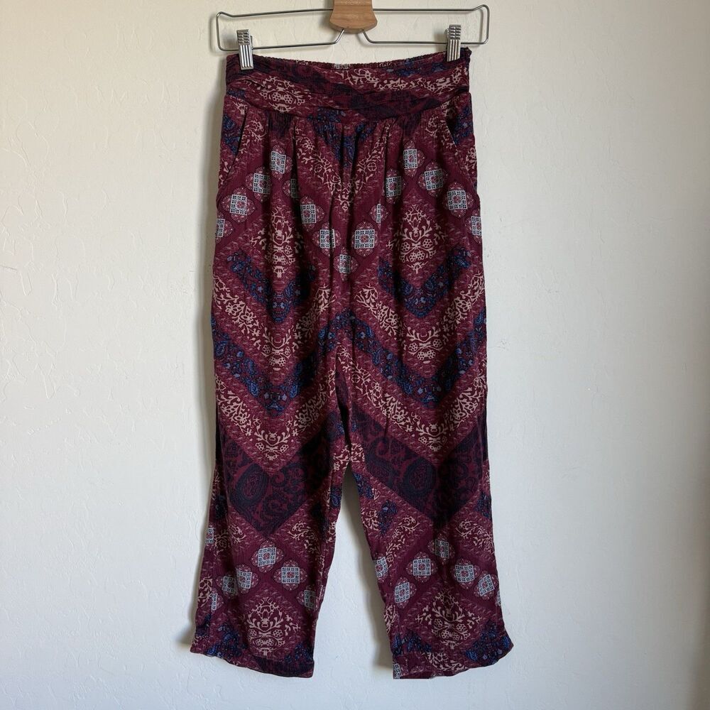American Eagle Boho Harem Jogger Pants Size Medium Hippie Festival Artsy Casual